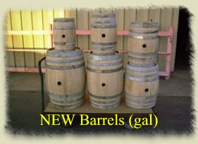 new wine barrels